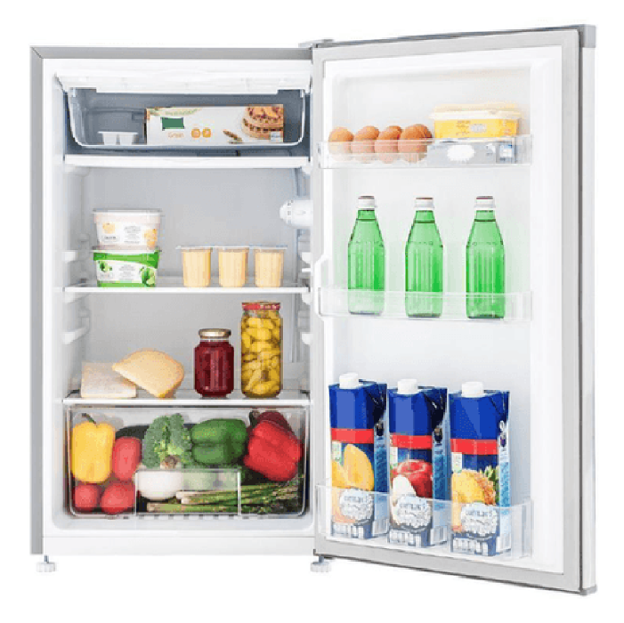 Mantén tus bebidas frías con estilo. La Mini Nevera Bar RMF04ERX0 93L de Mabe, perfecta para tu hogar con diseño compacto y gran capacidad.