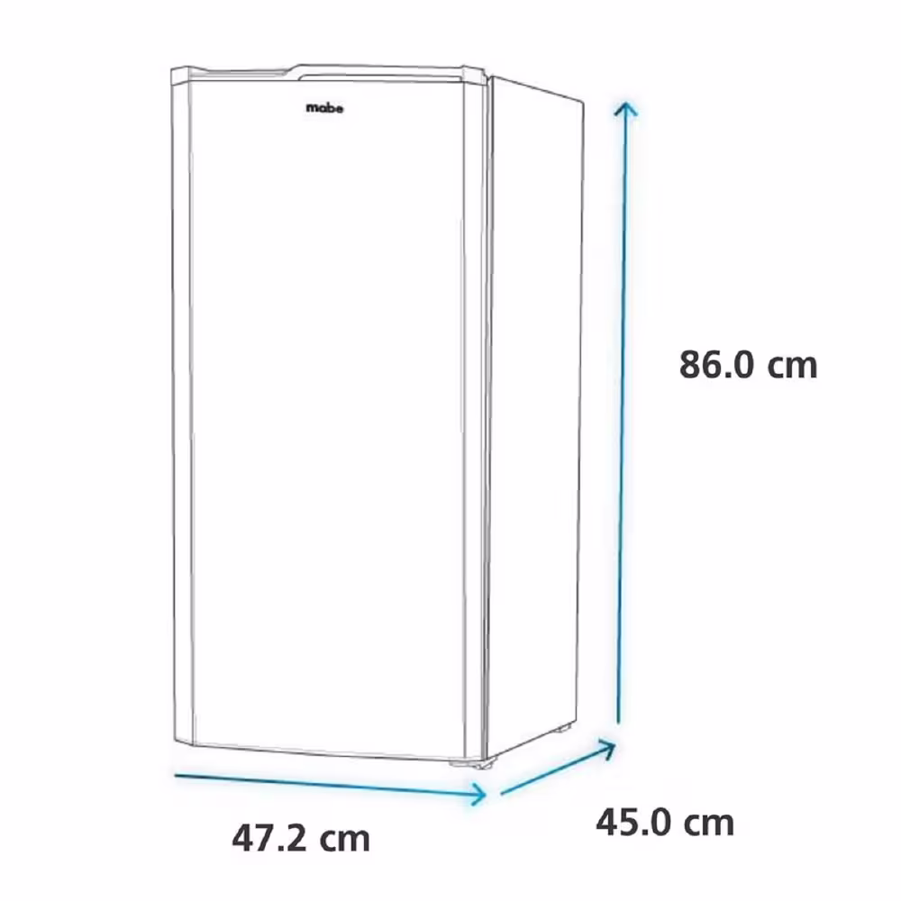 Mantén tus bebidas frías con estilo. La Mini Nevera Bar RMF04ERX0 93L de Mabe, perfecta para tu hogar con diseño compacto y gran capacidad.
