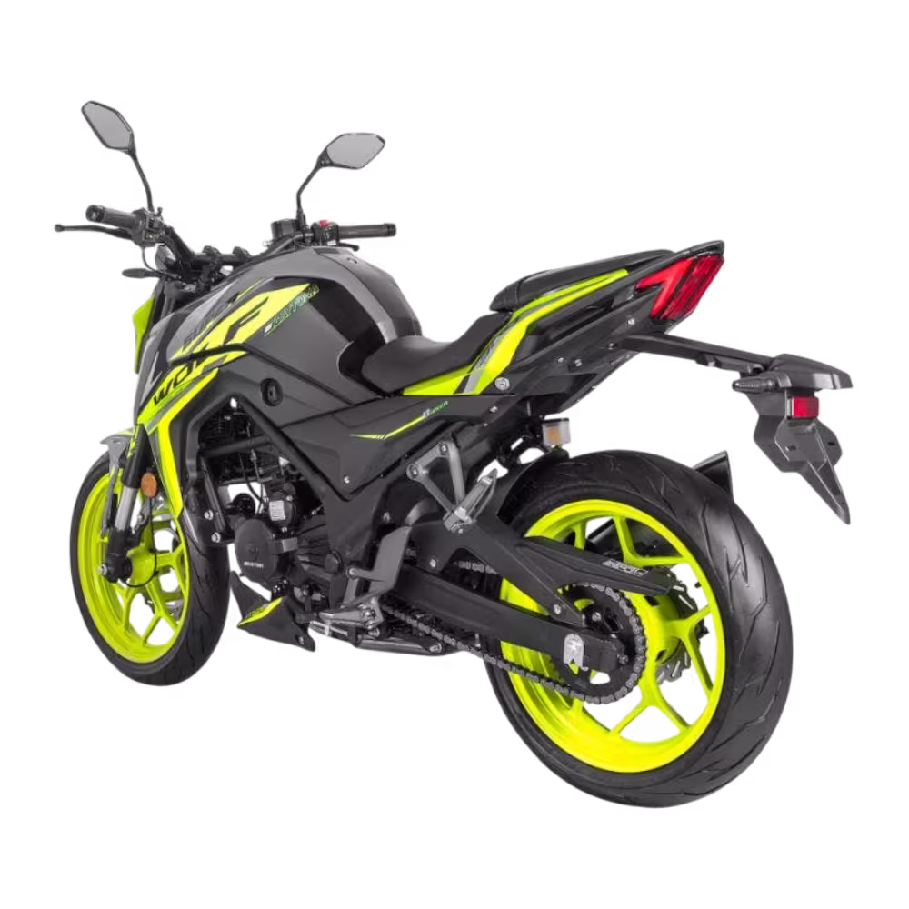 La moto Daytona DY300 Super Wolf ofrece un equilibrio perfecto entre potencia y estilo. Con motor de 300cc, diseño robusto y alto rendimiento.