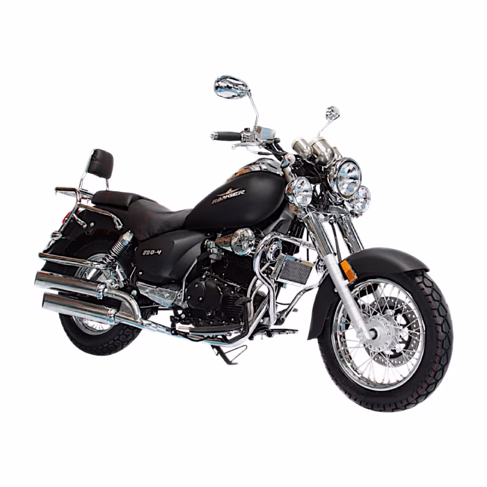 Vive la aventura con la Moto Luxury 250-4 de Ranger, potencia, confort y libertad en cada viaje, diseñada para explorar con estilo.








