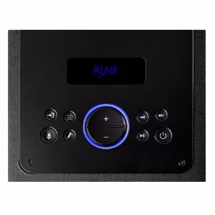 Parlante Bazzuka H106 de 20 W, compácto y potente, con sonido nítido que enciende tus momentos y acompaña cada día con ritmo y estilo.