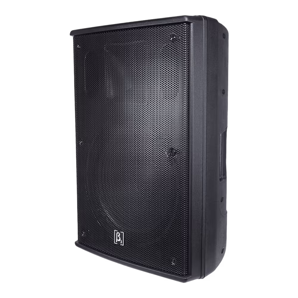 Vibra con el Parlante Profesional Beta 3 N15A de 300 W sonido claro, diseño compacto y versatilidad para elevar cada presentación o evento con estilo.