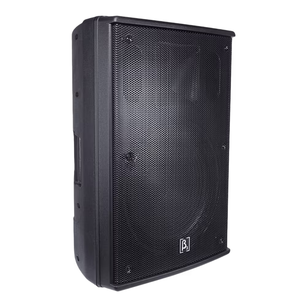 Vibra con el Parlante Profesional Beta 3 N15A de 300 W sonido claro, diseño compacto y versatilidad para elevar cada presentación o evento con estilo.